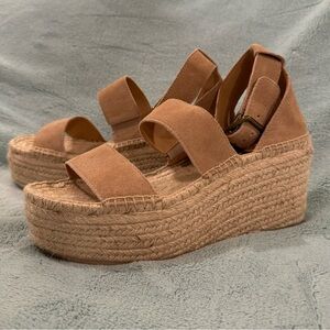 Soludos Palma Platform Espadrille Sandal Size Women’s 7.5 | Blush Suede